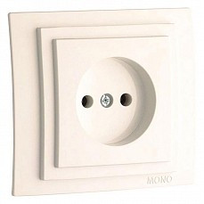 Розетка без заземления mono electric larissa 103-010122-116